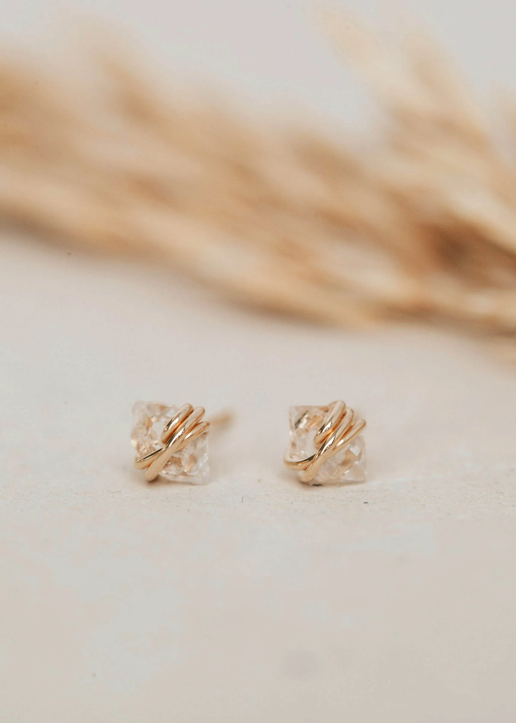 Herkimer Diamond Studs