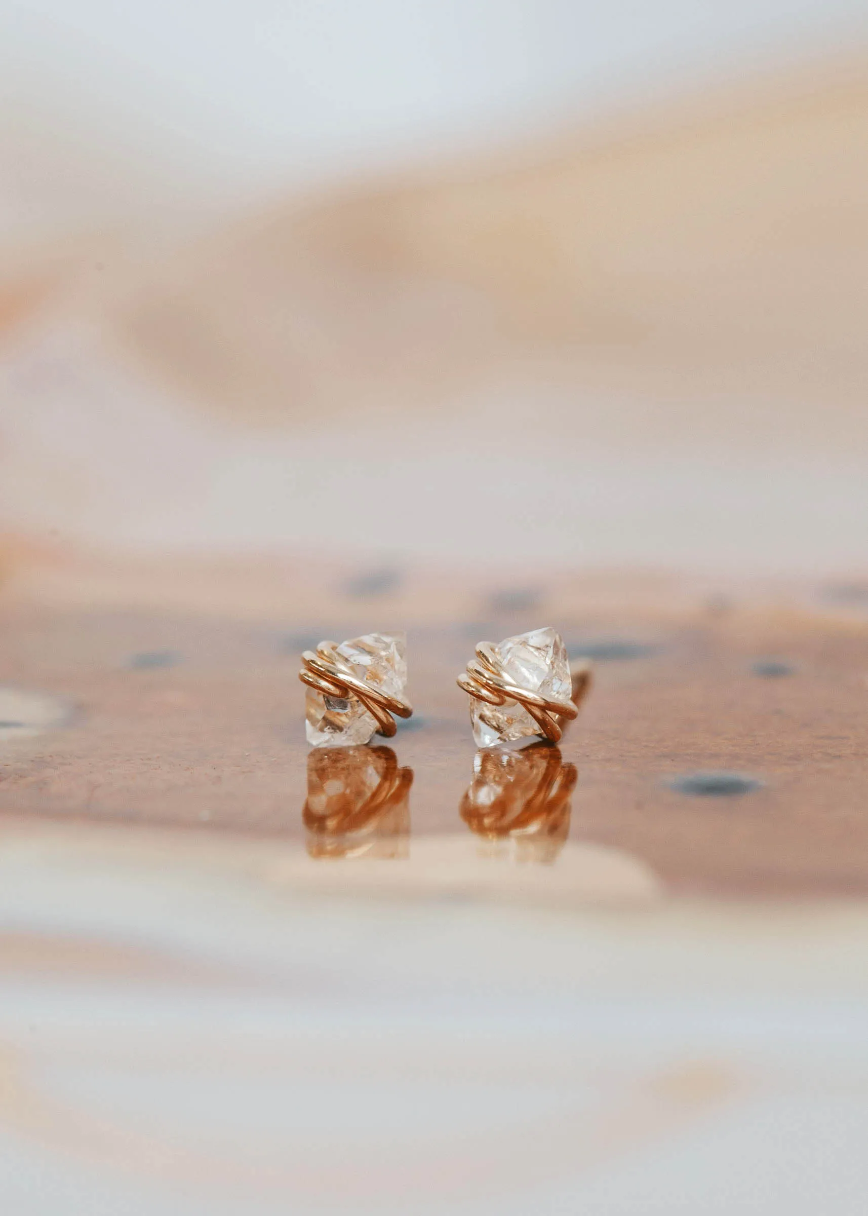 Herkimer Diamond Studs