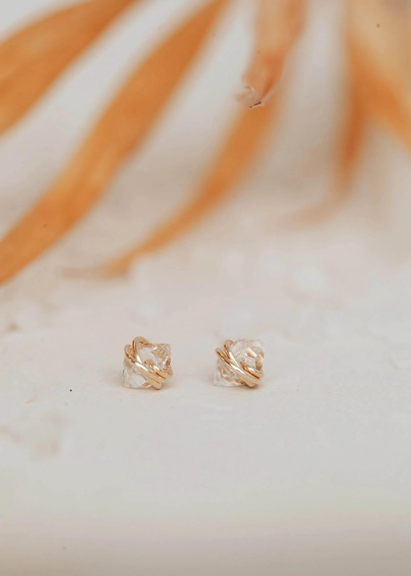 Herkimer Diamond Studs