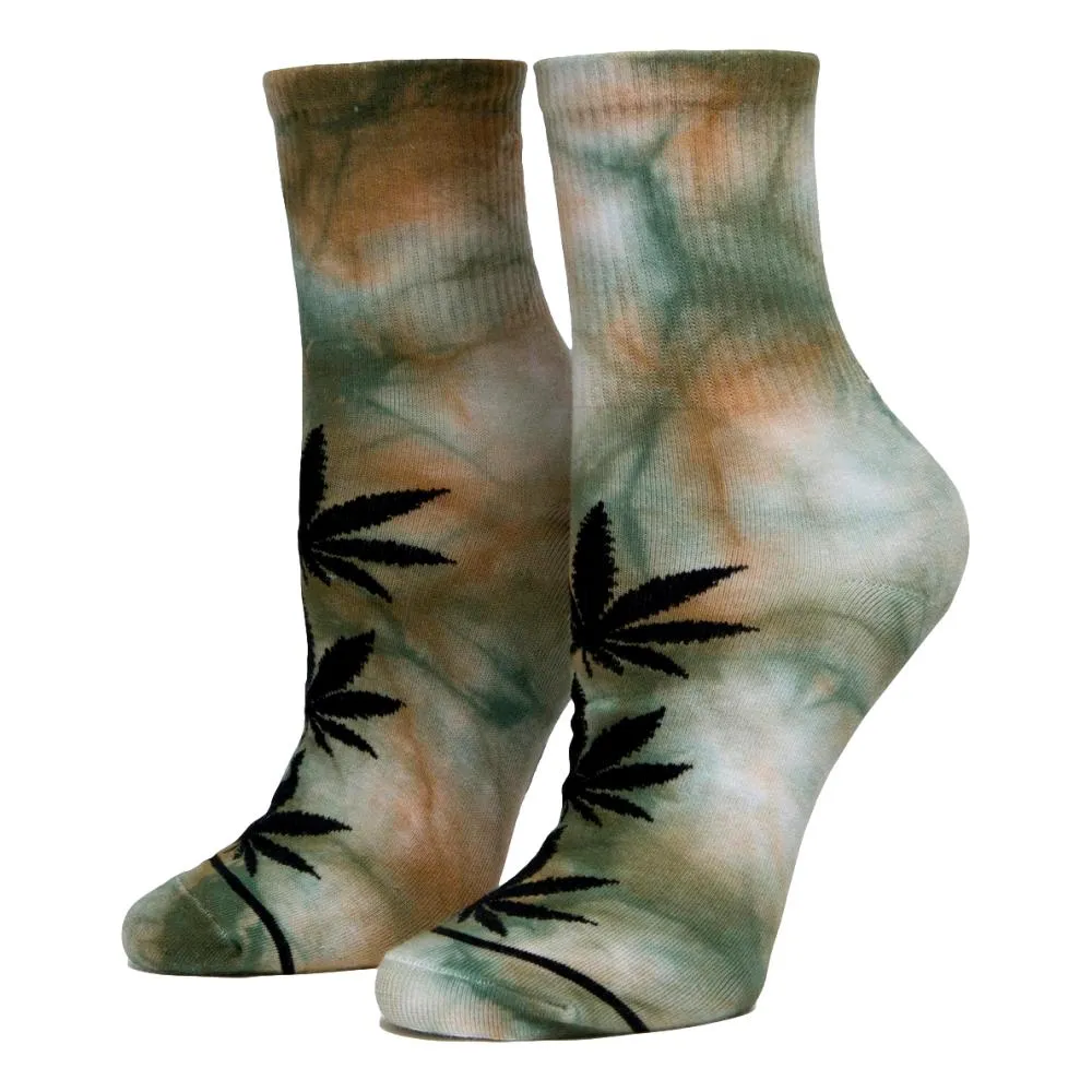 HUF WOMEN'S TD PLANTLIFE 1/4 SOCK-NATURAL