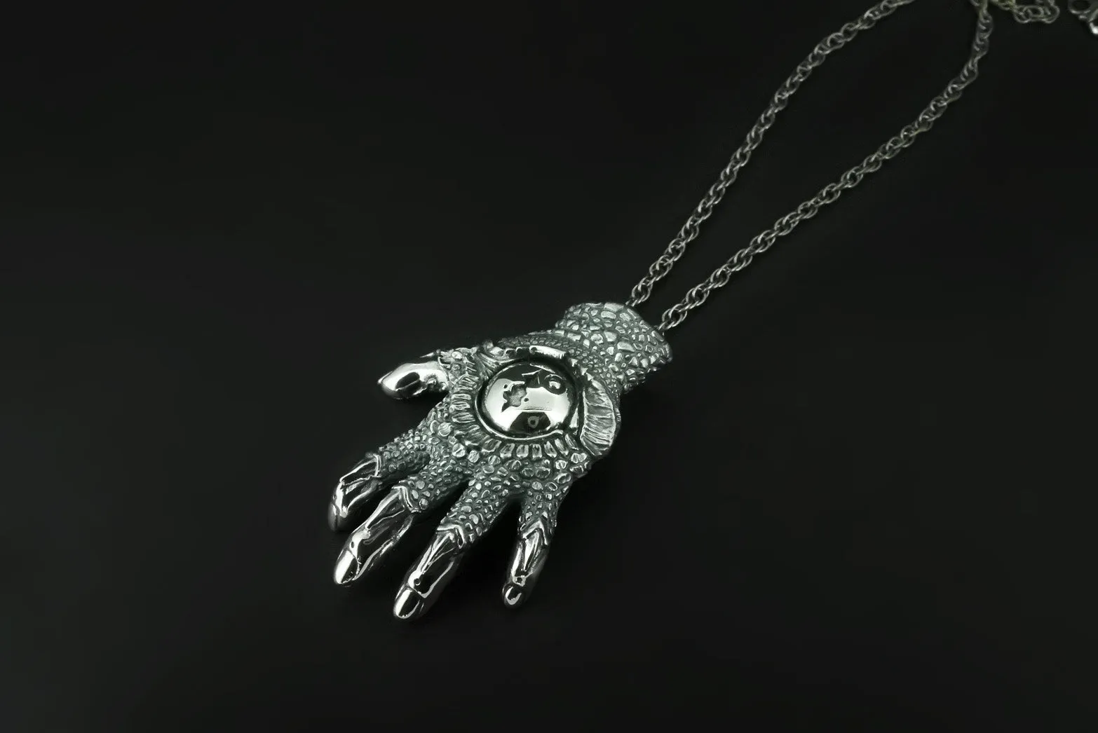 IC x Nil:GRAVE Chapi Monster Silver Hand Pendant