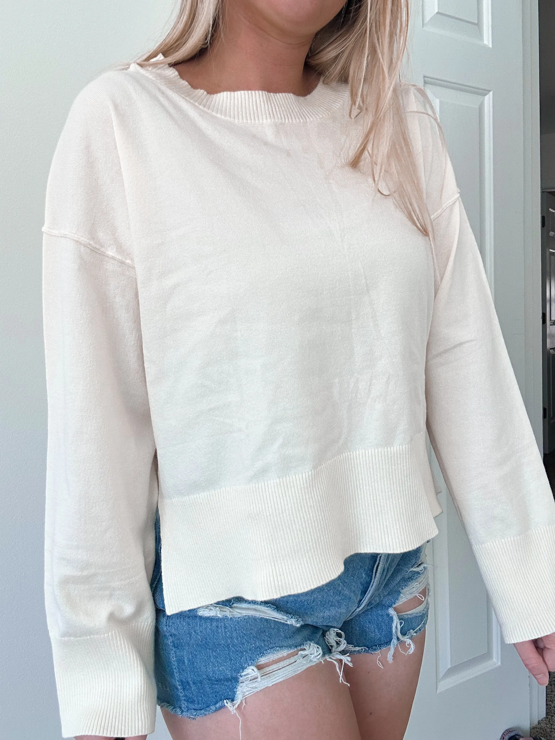 Ivory Buttery Soft Sweater