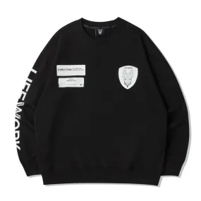 LifeWork Multi Logo Crew Neck Black