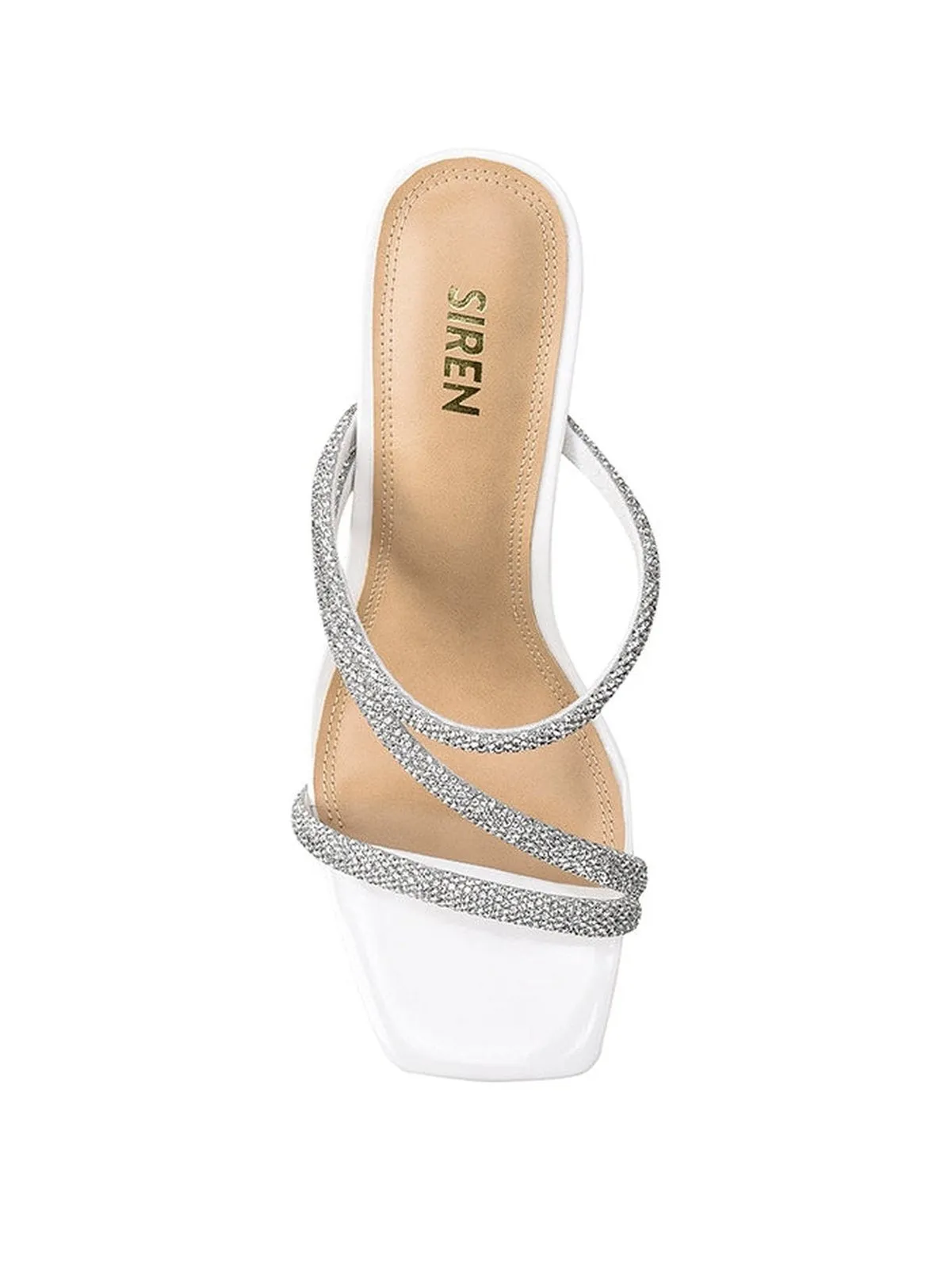 Miss Chicago Heeled  Sandals - White Leather