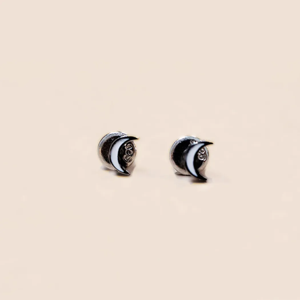 Moonlight Lumina Luna Crescent Moon Earrings