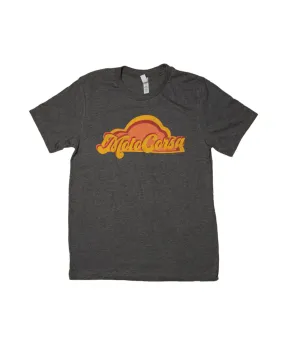 Motocorsa Retro Groove Tee - Heather Grey