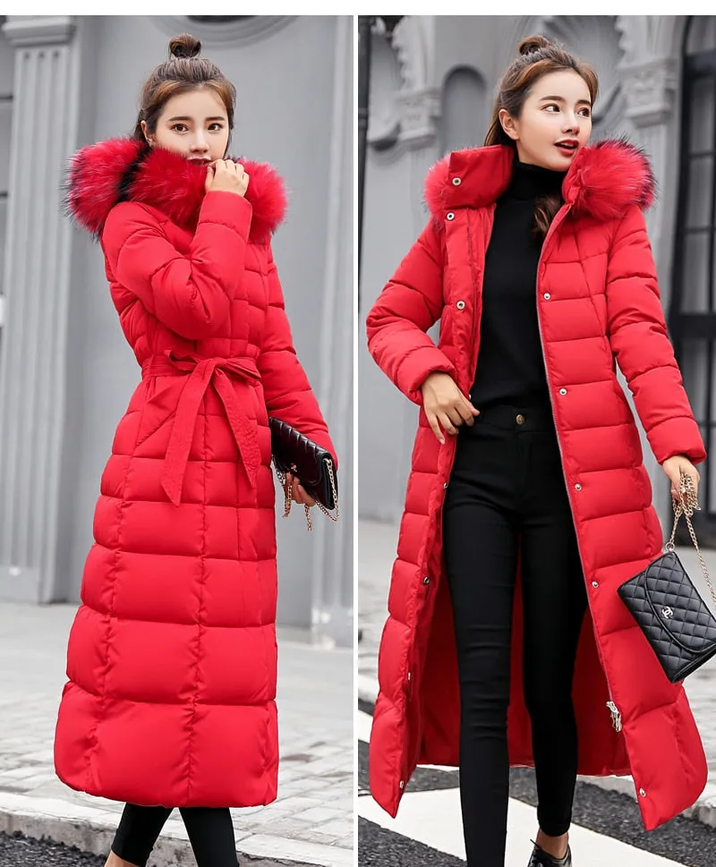 New Arrival Fashion Winter  Cotton Coat Women Thick Long Slim Padded Overcoat Warm Ladies Autumn Winter Fashion Clothes Sweaters Jackets Women Winter Clothes