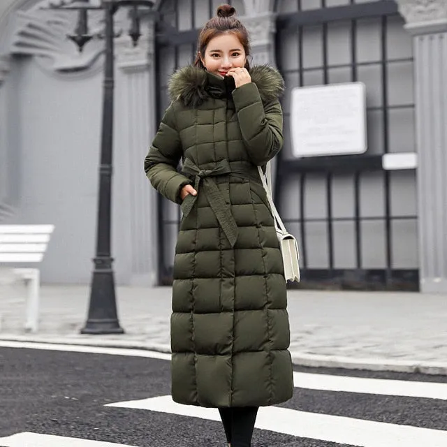 New Arrival Fashion Winter  Cotton Coat Women Thick Long Slim Padded Overcoat Warm Ladies Autumn Winter Fashion Clothes Sweaters Jackets Women Winter Clothes