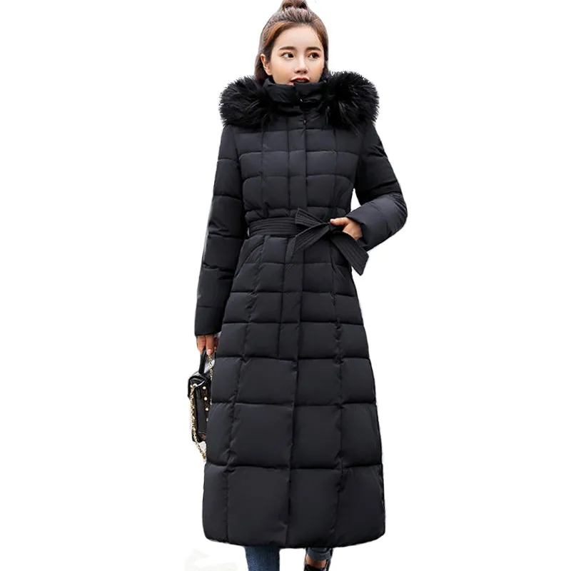 New Arrival Fashion Winter  Cotton Coat Women Thick Long Slim Padded Overcoat Warm Ladies Autumn Winter Fashion Clothes Sweaters Jackets Women Winter Clothes