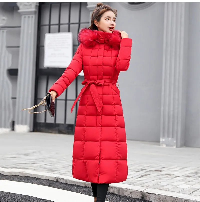 New Arrival Fashion Winter  Cotton Coat Women Thick Long Slim Padded Overcoat Warm Ladies Autumn Winter Fashion Clothes Sweaters Jackets Women Winter Clothes