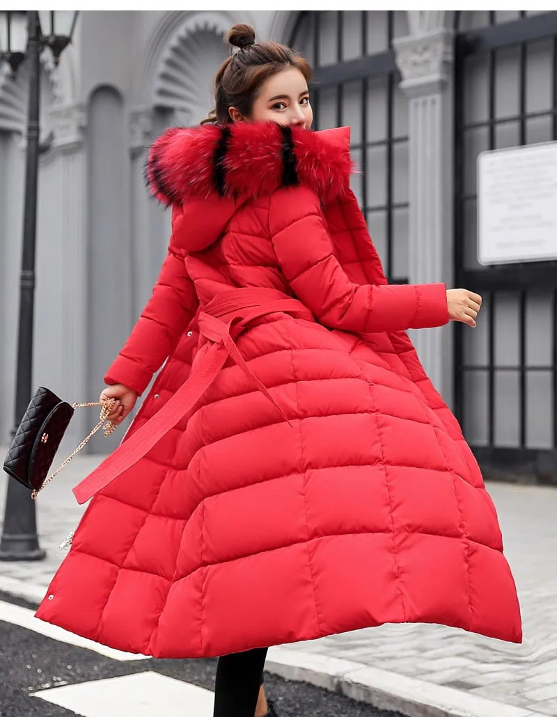 New Arrival Fashion Winter  Cotton Coat Women Thick Long Slim Padded Overcoat Warm Ladies Autumn Winter Fashion Clothes Sweaters Jackets Women Winter Clothes