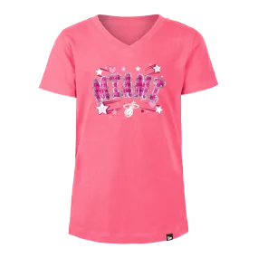 New Era Miami HEAT Sequins Girls Tee