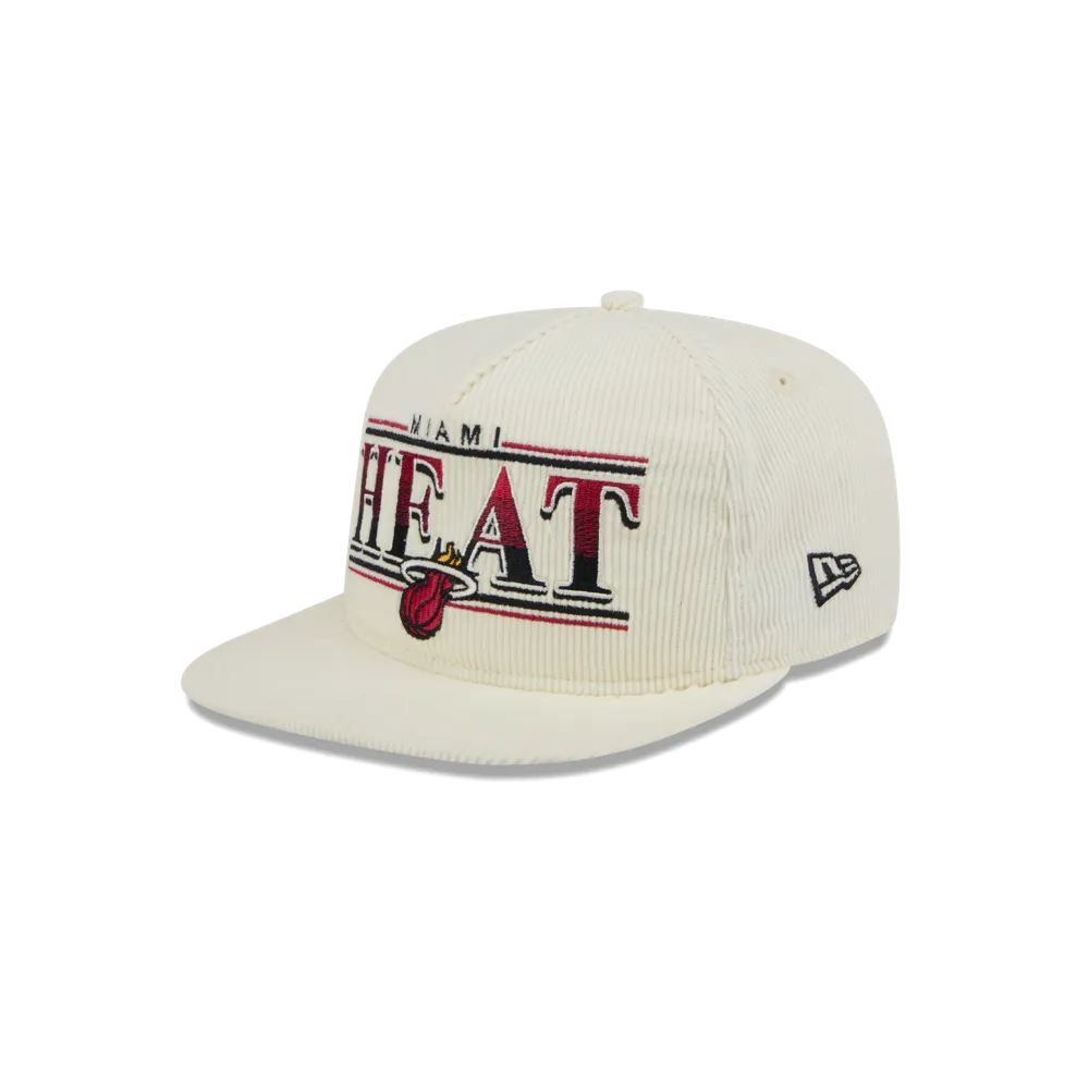 New Era Miami HEAT Throwback Golfer Snapback