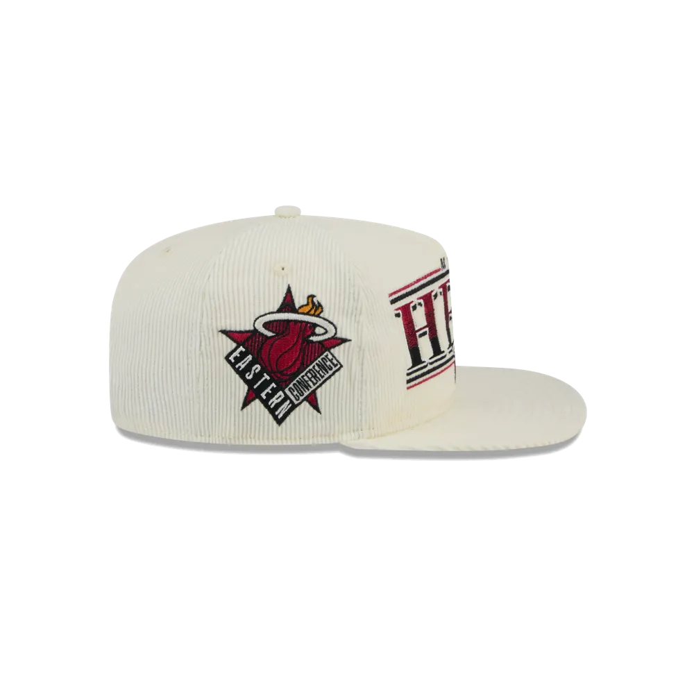 New Era Miami HEAT Throwback Golfer Snapback