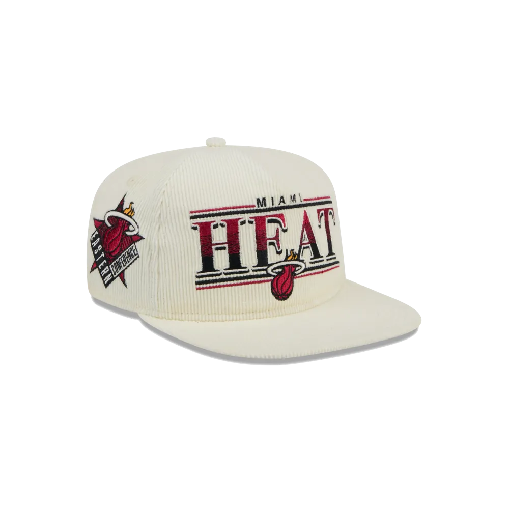 New Era Miami HEAT Throwback Golfer Snapback