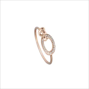 Nodo 18K Rose Gold & Diamond Ring