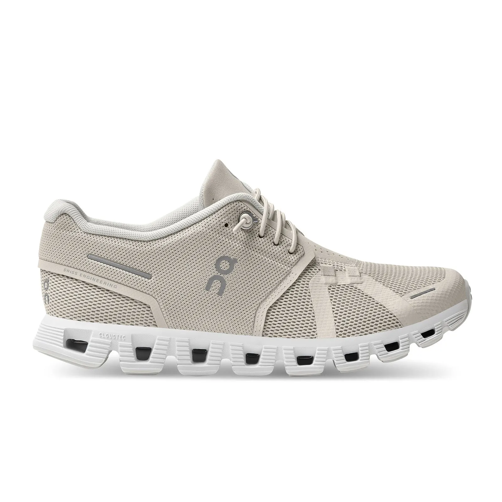 On Running Cloud 5 Running Shoe (Women) - Pearl/White