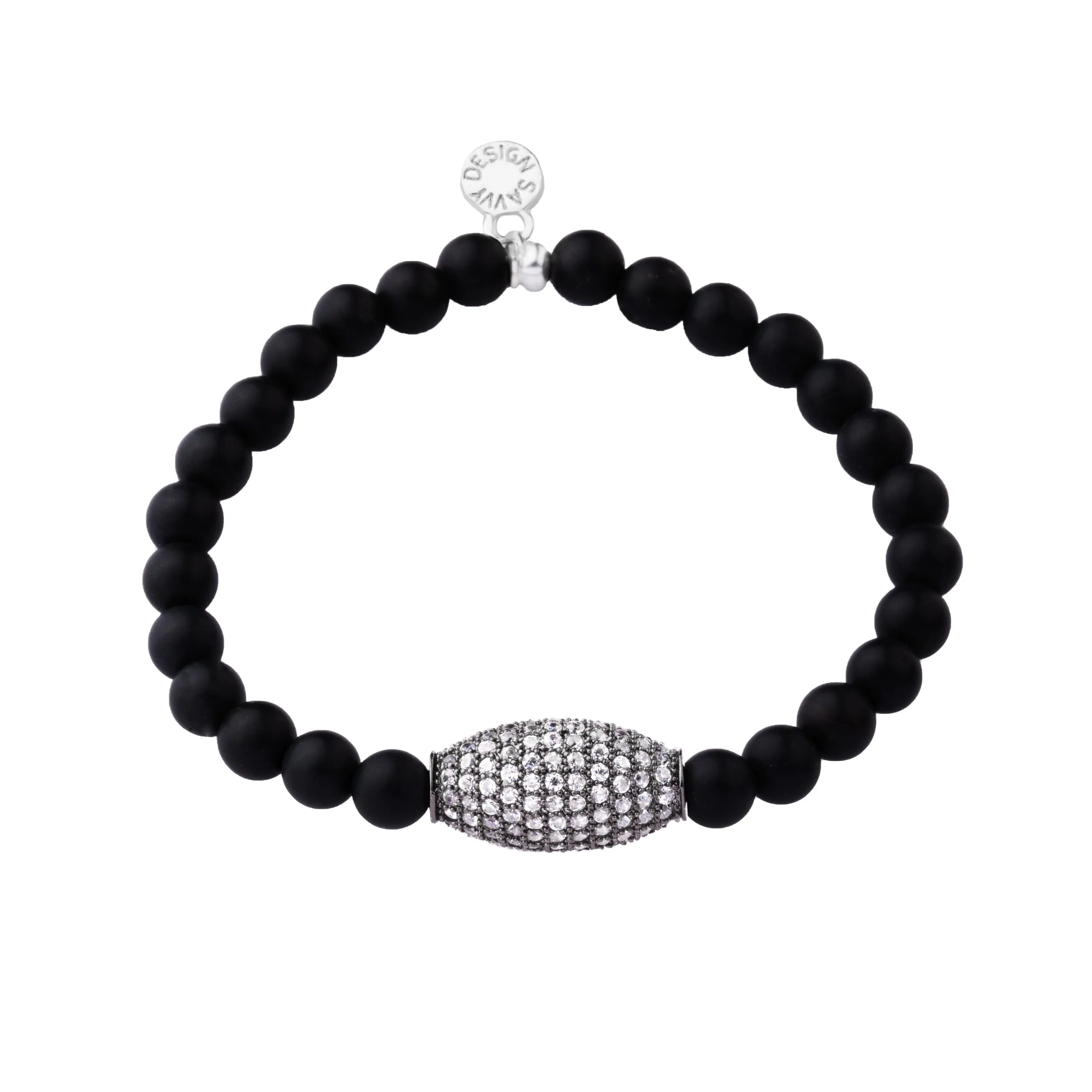 Pave Bead | Little Layer Bracelet | Matte Onyx - Intention | Ox