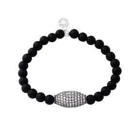 Pave Bead | Little Layer Bracelet | Matte Onyx - Intention | Ox