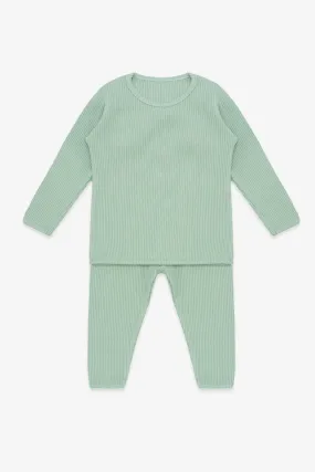 Personalised Children's Ribbed Set - Seafoam