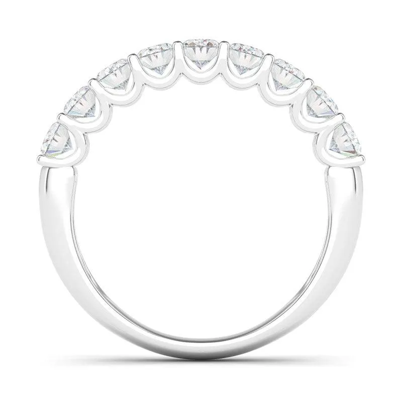 Petite Oval Cut Half Eternity Band