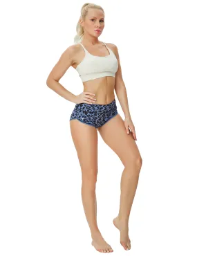 Printed Booty yogastudio Shorts navy_leopard_yogastudio