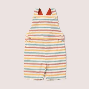 Rainbow Striped Seersucker Romper