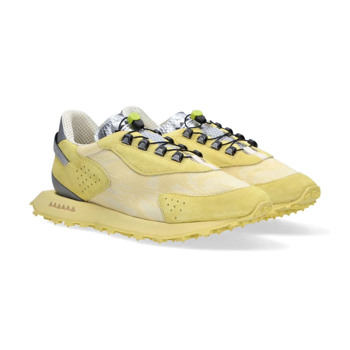 Run Of sneaker Mars camoscio nylon giallo