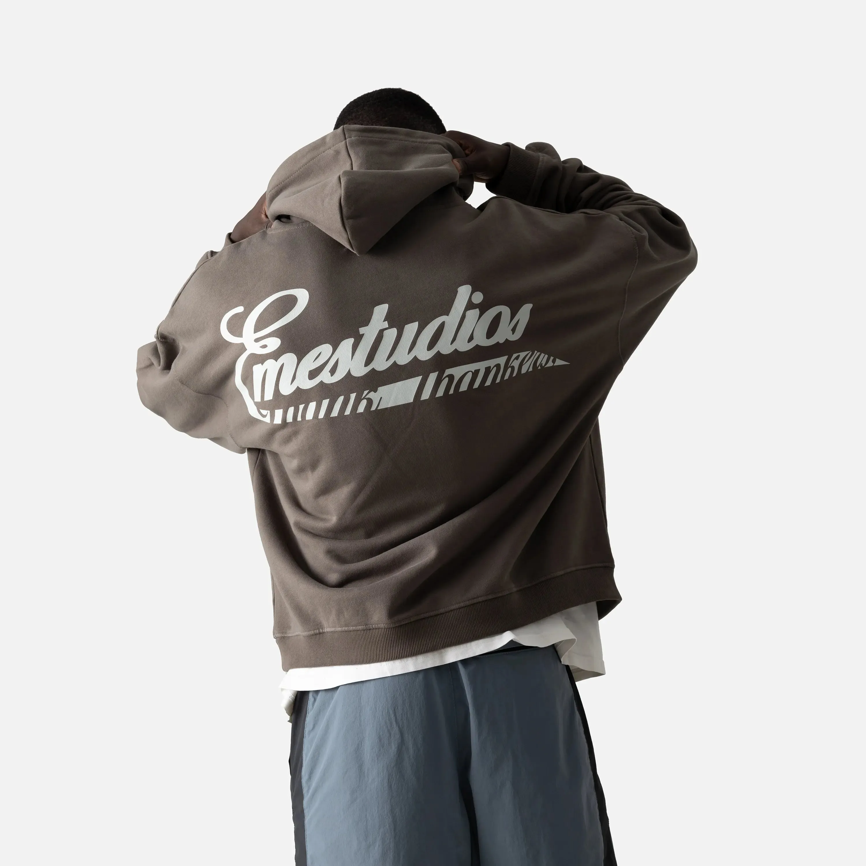 Rush Muddy Brown Oversized Hoodie