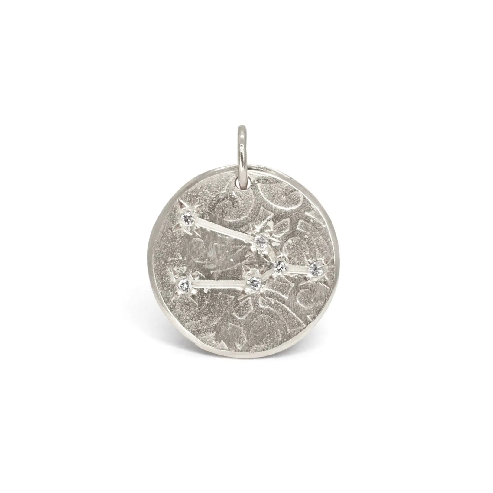 Silver Zodiac Diamond Constellation Charms