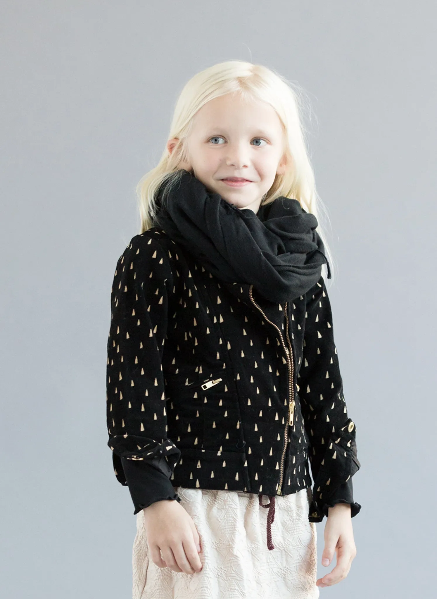 Soft Gallery Marina Jacket in Jet Black Arbre Print