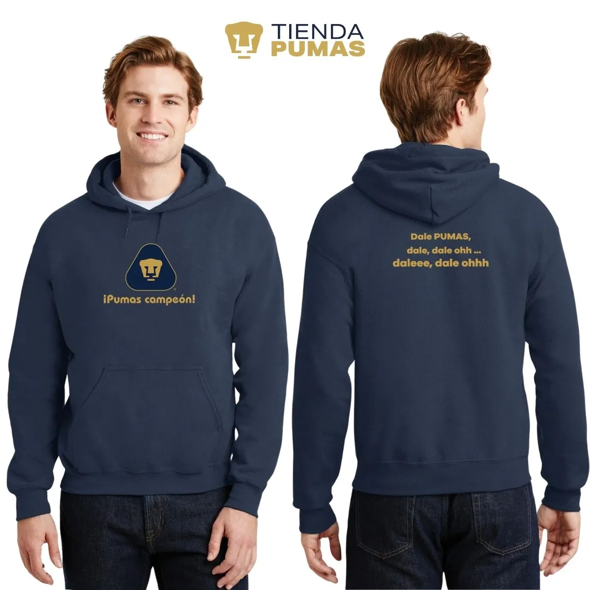 Sudadera Hombre Pumas UNAM campeón