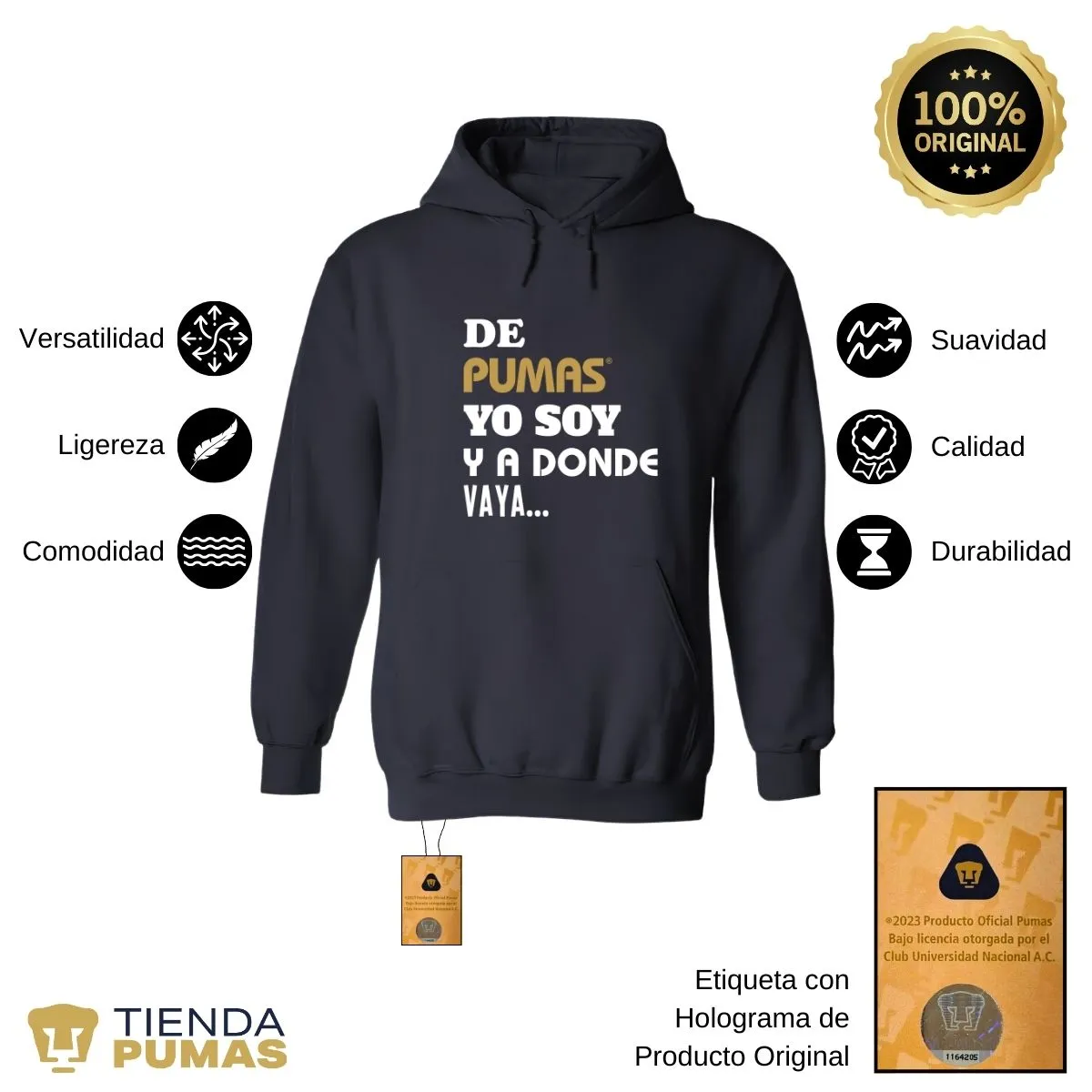 Sudadera Hombre Pumas UNAM voy