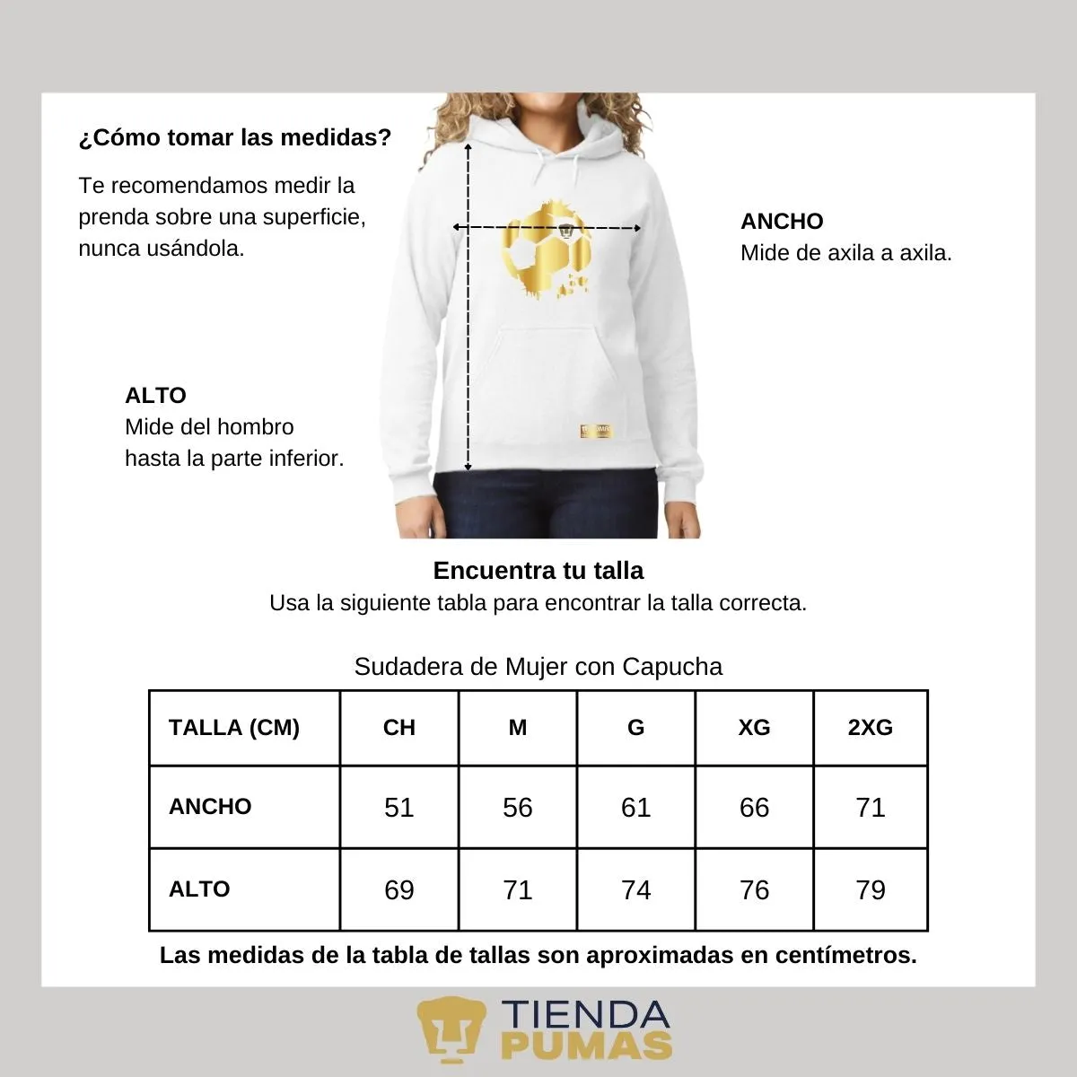 Sudadera para Mujer Hoodie Pumas UNAM Edición Limitada 2