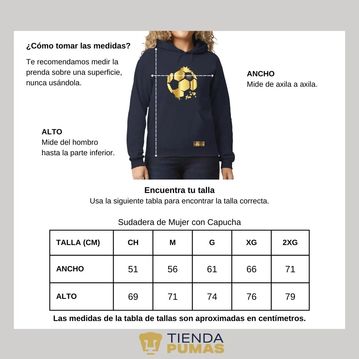 Sudadera para Mujer Hoodie Pumas UNAM Edición Limitada 2