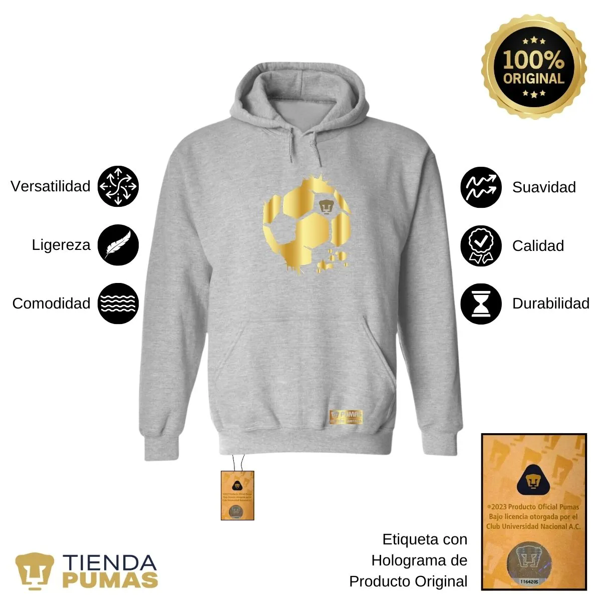 Sudadera para Mujer Hoodie Pumas UNAM Edición Limitada 2