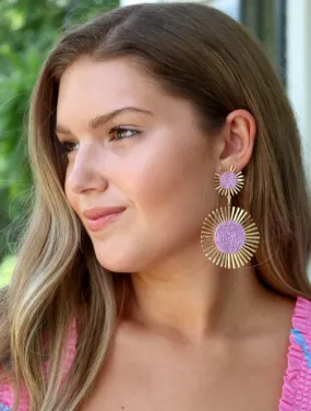 Sunburst Earring | Lilac