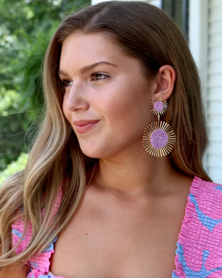 Sunburst Earring | Lilac