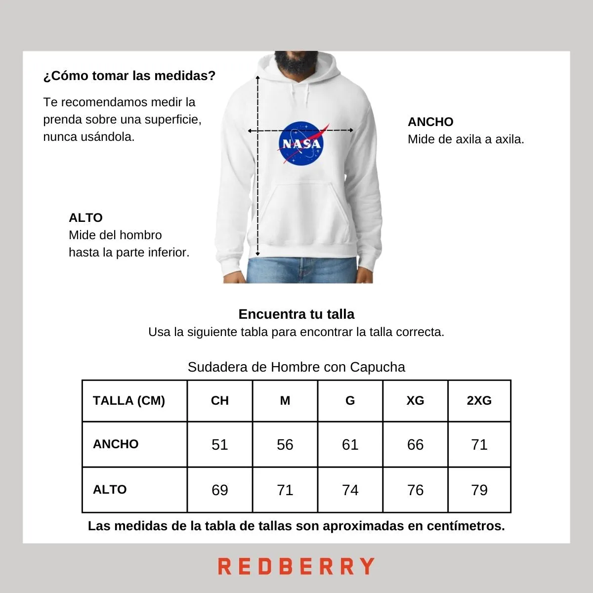 Sweater Suéter Hombre Hoodie Nasa Logo