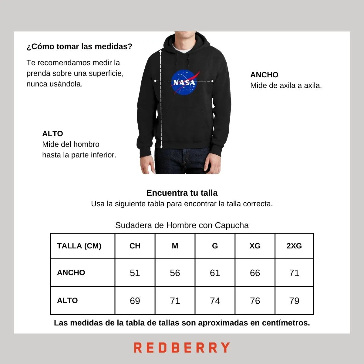 Sweater Suéter Hombre Hoodie Nasa Logo