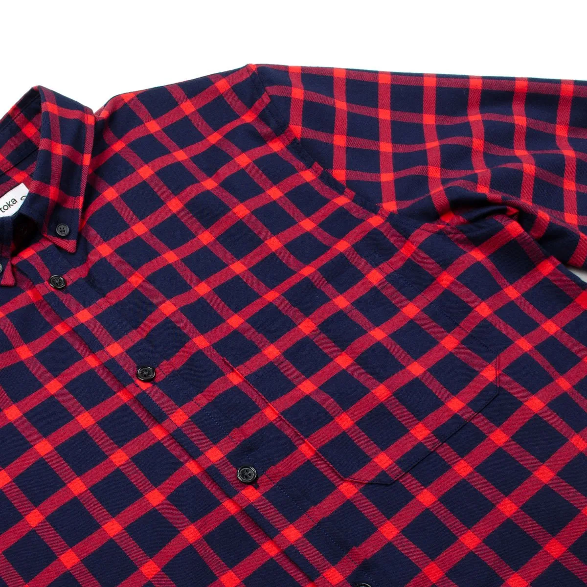 Toka Toka - Peter Check Shirt - Navy / Red