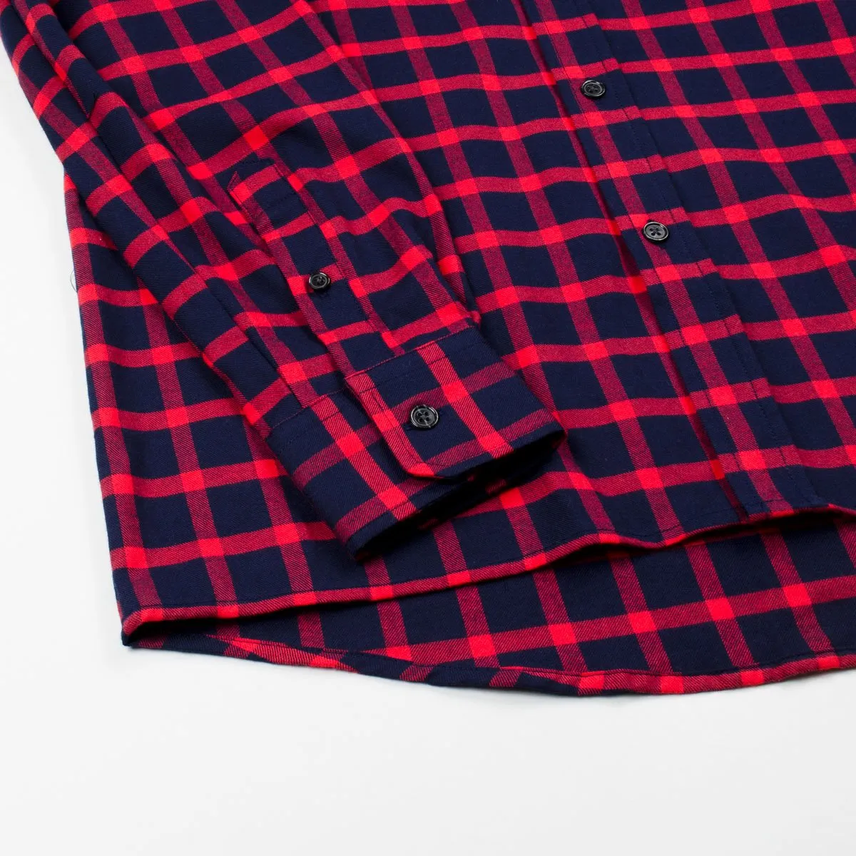 Toka Toka - Peter Check Shirt - Navy / Red