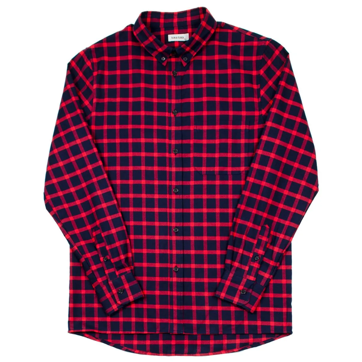 Toka Toka - Peter Check Shirt - Navy / Red