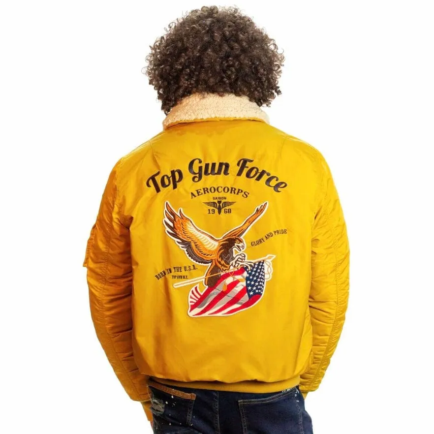 Top Gun Force CW45 Bomber Jacket (Yellow) TGJ2236