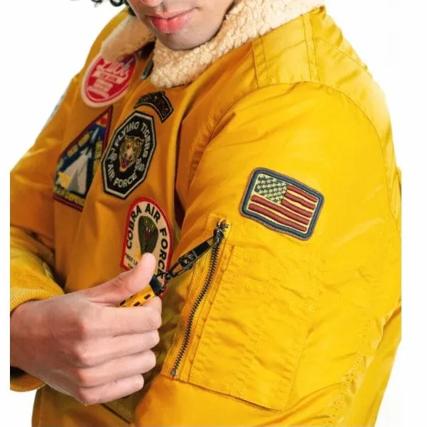 Top Gun Force CW45 Bomber Jacket (Yellow) TGJ2236