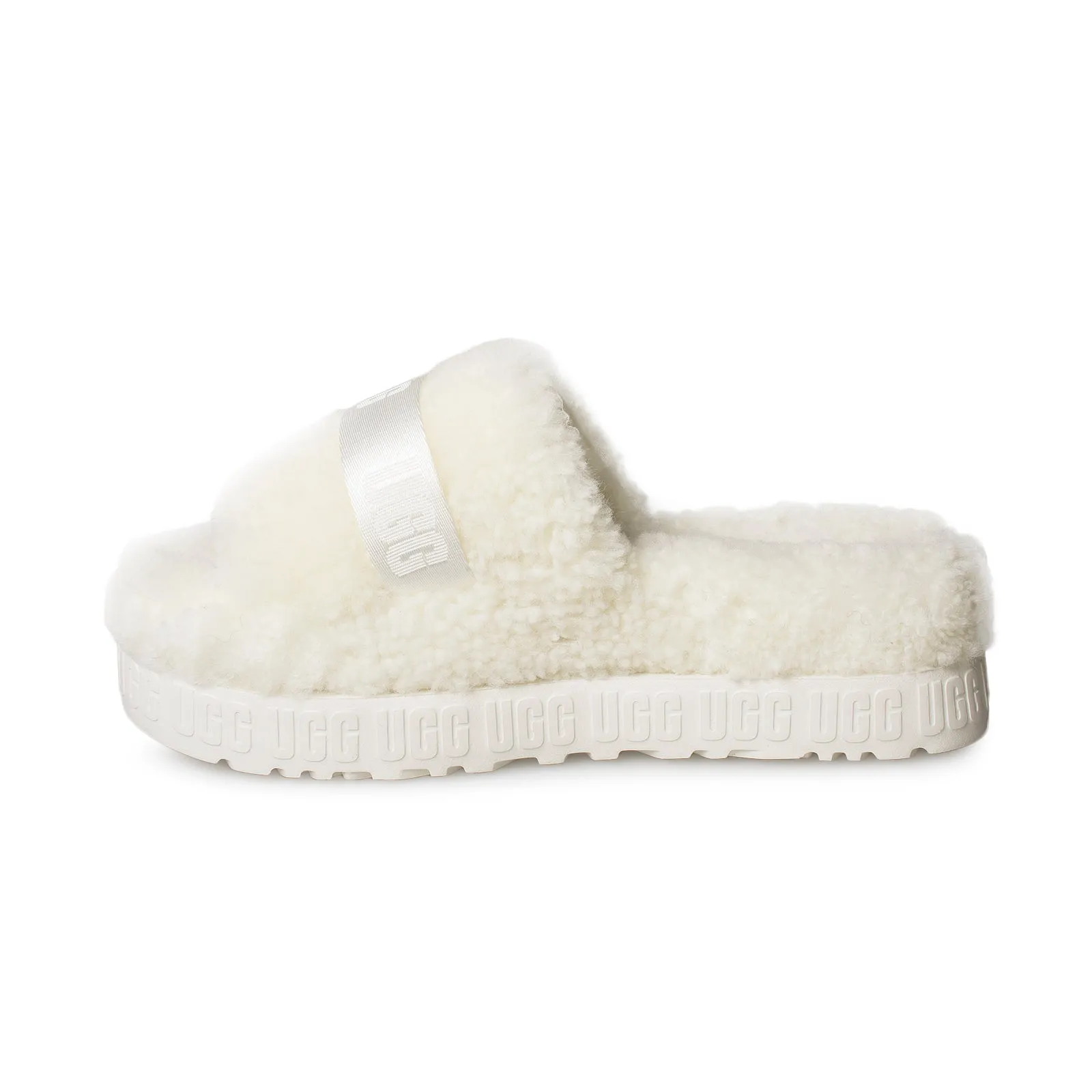 UGG Fluffita White Sandals - Women's