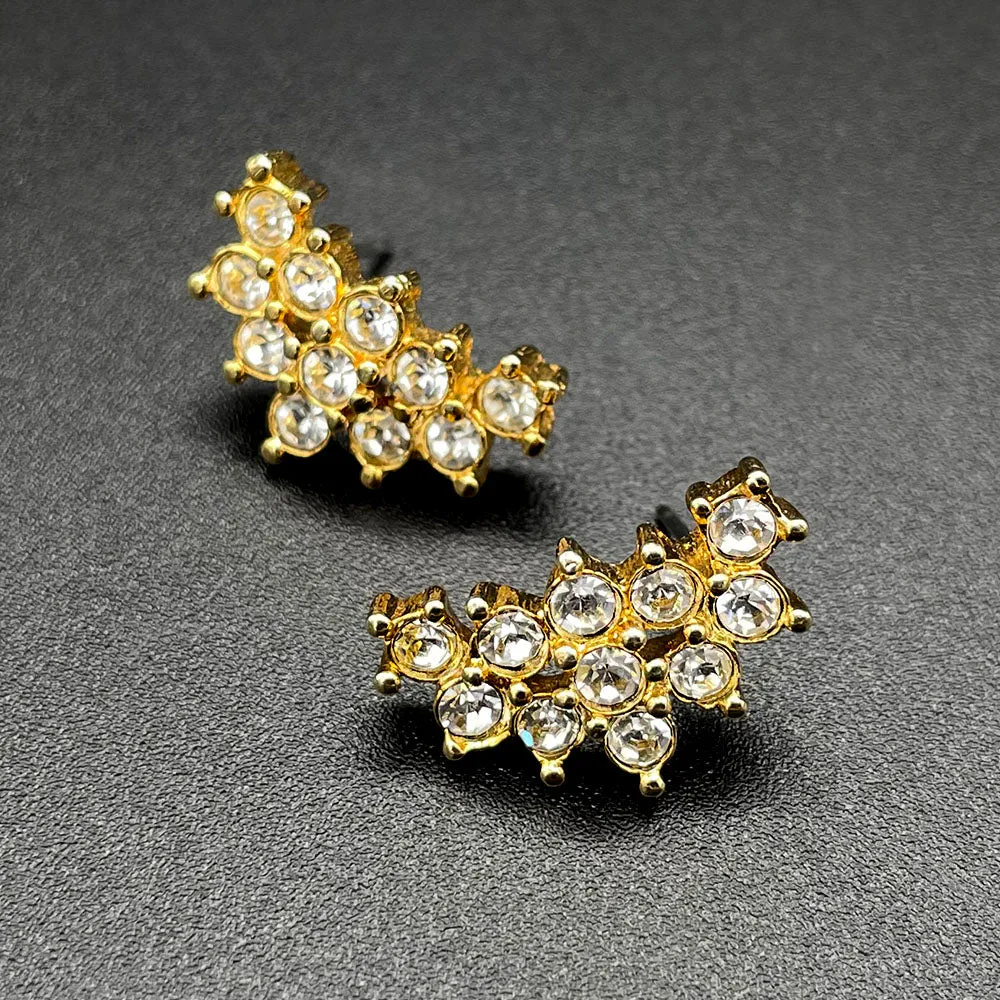 【USA輸入】ヴィンテージ AVON クリアビジュー ピアス/Vintage AVON Clear Bijou  Earrings