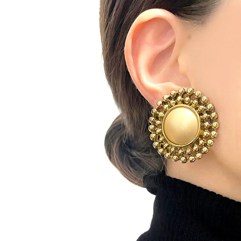 【USA輸入】ヴィンテージ GJD パール イヤリング/Vintage GJD Pearl Clip On Earrings