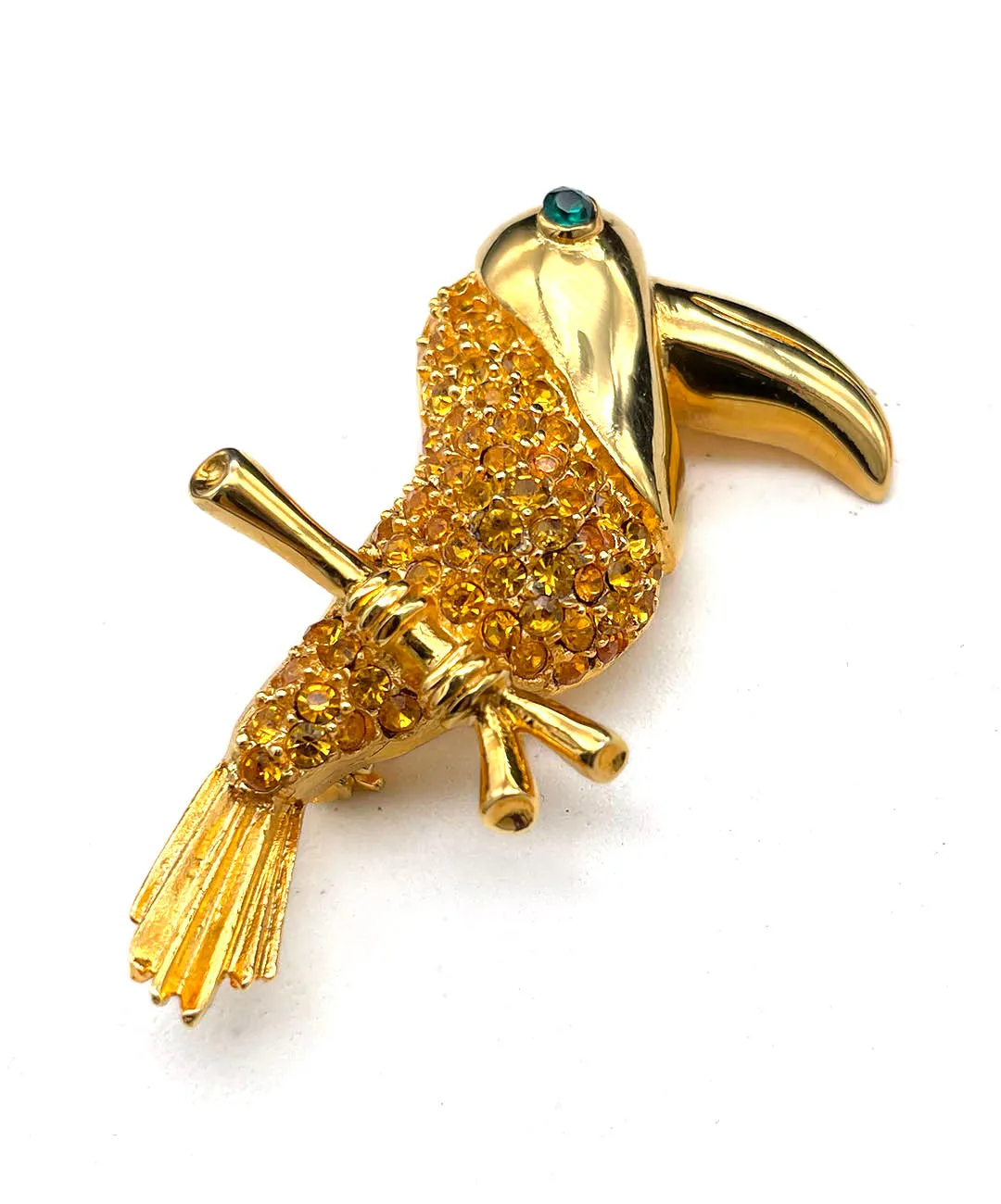 【USA輸入】ヴィンテージ K.J.L バード ビジュー ブローチ/Vintage K.J.L Bird Bijou Brooch