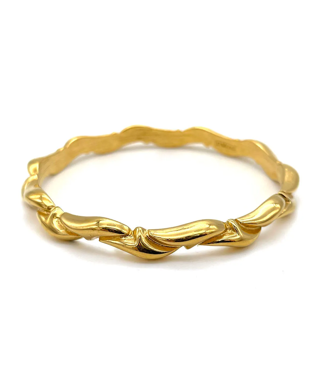 【USA輸入】ヴィンテージ MONET ウェーブ バングル/Vintage MONET Wave Bangle